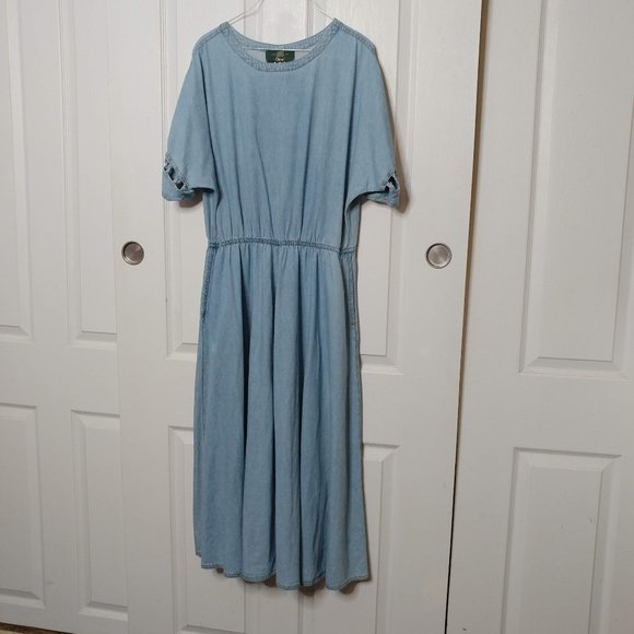 orvis denim dress Vintage TBCo | Women's Cotton #reyes-flats-red-crinkle-patent Try the Warren Denim Size:12/18M Oliver bonas